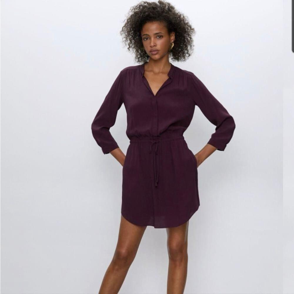 Artizia Babaton 100% Silk Bennett Dress Cardamom Colour Size Small